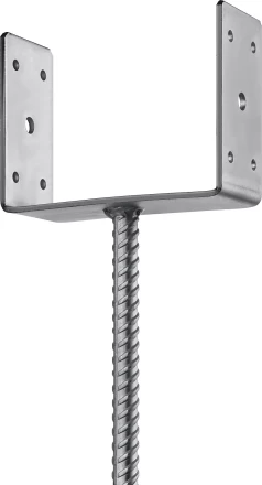 ЗУБР ОС-U, 151 x 120 x 60 мм, U-образное основание столба (310286-150) купить в Ноябрьске