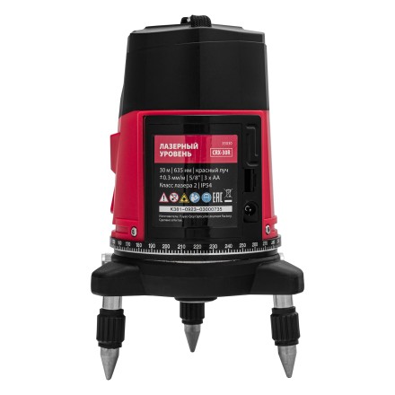 Лазерный уровень MTX CRX-30R, 30 м, красный луч, батарейки, резьба 5/8&quot; 35030 купить в Ноябрьске