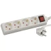 Удлинитель СВЕТОЗАР электрический с заземлением, выключателем, с защитными шторками, евро, 4 гнезда,2м SV-55045-2 купить в Ноябрьске