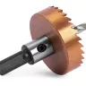 HSS-TiN коронка MESSER 45мм с центр. сверлом и толкающей пружиной для  лист. материала  до 2 мм ц/х купить в Ноябрьске