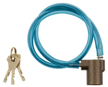 Замок навесной ЗУБР &quot;МАСТЕР&quot; велосипедный, дисковый механизм секрета, ключ 7 PIN, 600мм 3720-6-01_z01 купить в Ноябрьске