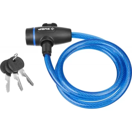 Замок ЗУБР &quot;ПРОФЕССИОНАЛ&quot;, тросовый, 3 ключа в комплекте, длина троса 1200мм, d 10мм 37261-120 купить в Ноябрьске