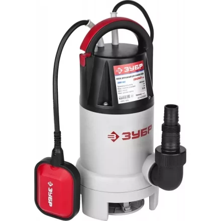 Насос ЗУБР погружной для грязной воды, 900 Вт, пропускная способность 250 л/мин, напор 8,5 м ЗНПГ-900 купить в Ноябрьске