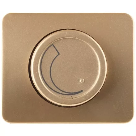 Диммер СВЕТОЗАР "ГАММА" без вставки и рамки, цвет золотой металлик, 60-800Вт SV-54142-GM купить в Ноябрьске