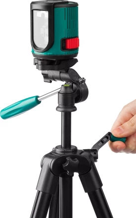 Нивелир лазерный линейный с держателем HC-1 и элевационным штативом ST-110 (35-110см), в кейcе, KRAFTOOL 34700-4 купить в Ноябрьске