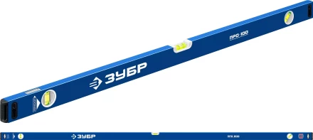 ЗУБР ПРО, 2000 мм, уровень с усиленным профилем, Профессионал (34590-200) купить в Ноябрьске