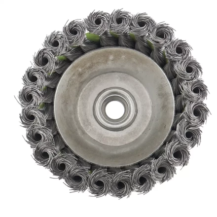 Щетка для УШМ 75 мм М14 &quot;чашка&quot; крученая металлическая проволока СИБРТЕХ 746247 купить в Ноябрьске