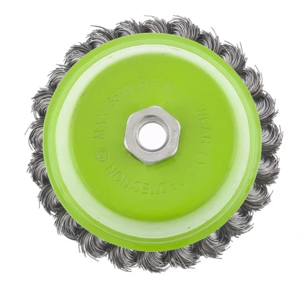 Щетка для УШМ 75 мм М14 &quot;чашка&quot; крученая металлическая проволока СИБРТЕХ 746247 купить в Ноябрьске