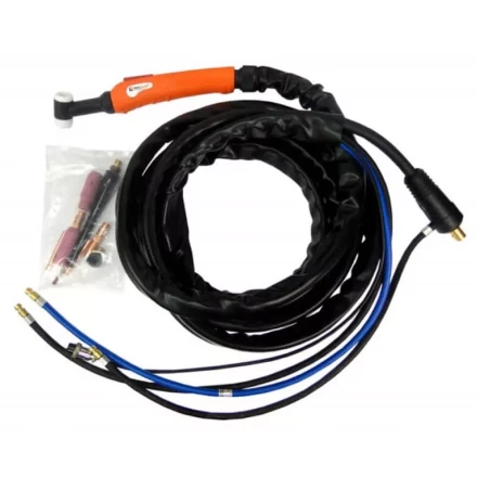 Горелка UnoTIG 18 8м разъем 35мм2 с кнопкой ж/охл. VARTEG FoxWeld купить в Ноябрьске