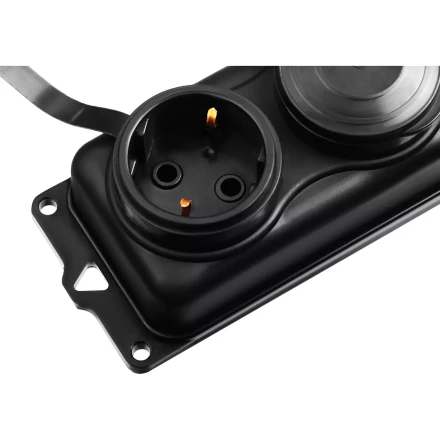 ЗУБР КГ-325-Ш3, КГ, 3 x 2.5 мм2, IP44, 10 м, 3 гн., 4000 Вт, силовой удлинитель, Профессионал (55024-10) купить в Ноябрьске