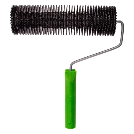 Валик игольчатый для наливных полов с ручкой, острая игла, 240 мм Сибртех 81110 купить в Ноябрьске