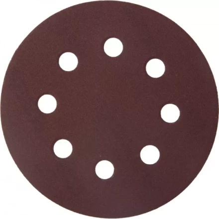 Круг шлифовальный ЗУБР &quot;МАСТЕР&quot; универсальный, из абразивной бумаги на велкро основе, 8 отверстий, Р320, 115мм, 5шт 35560-115-320 купить в Ноябрьске