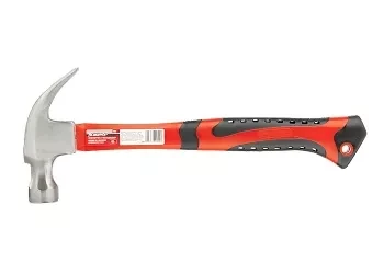 Молоток-гвоздодер мини боек с магнитом фибергласовая двухкомпонентная рукоятка 250г Matrix 10443 купить в Ноябрьске