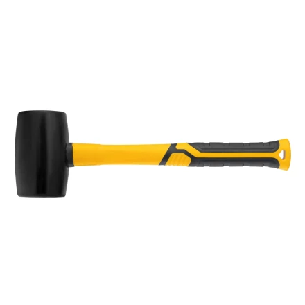 Киянка резиновая, 680 г, черная, фибергласовая рукоятка c TPR покрытием Denzel 11145 купить в Ноябрьске