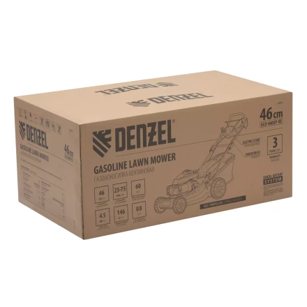 Газонокосилка бензиновая Denzel GLD-460SP-VE, 146 см3, шир. 46см, привод, вариатор, эл.старт, 60 л (58809) купить в Ноябрьске