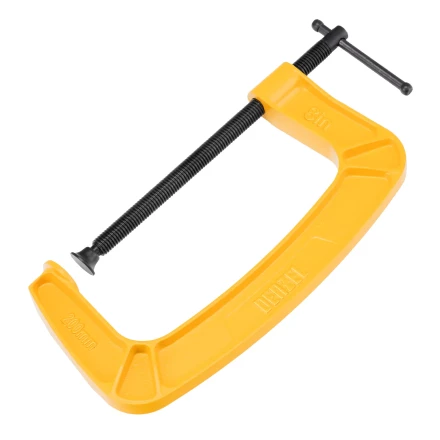 Струбцина G-образная Denzel, усиленная, 200 мм, 20646 купить в Ноябрьске