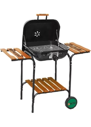 Барбекю с деревянными полками 45х45 см PALISAD Camping 69576 купить в Ноябрьске