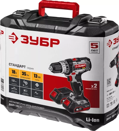 Дрель-шуруповерт 2 АКБ ДШЛ-181 КН серия СТАНДАРТ купить в Ноябрьске