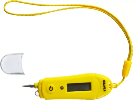 Тестер напряжения STAYER &quot;МASTER&quot; цифровой со световым индикатором, 12-220В, 70мм 45282 купить в Ноябрьске