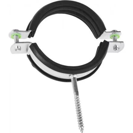 ЗУБР. Хомут трубный оцинкованный, с шурупом, 2 1/2&quot;, 1шт 37854-73-82-1 купить в Ноябрьске