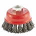 Щетка для УШМ, 65 мм, М14, &quot;чашка&quot;, крученая металлическая проволока  MATRIX 74620 купить в Ноябрьске