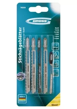 Набор полотен для электролобзика по дереву 5шт GROSS 78253 купить в Ноябрьске