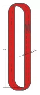Строп текстильный кольцевой СТК 2 т L=5.5 м SF6 50 мм купить в Ноябрьске