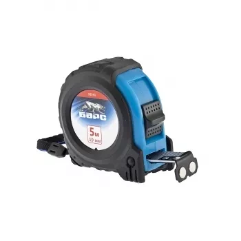 Рулетка Вектор 5 м х 19 мм, утолщенное полотно, магнитный зацеп, обрезиненный корпус  БАРС 32541 купить в Ноябрьске