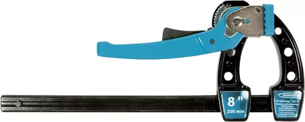 Струбцина реечная быстрозажимная,металлический корпус,рычажный храповый механизм, 4&quot;/100 мм GROSS 20717 купить в Ноябрьске