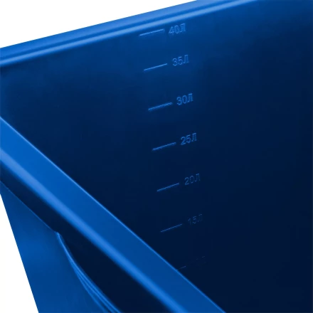 ЗУБР 40 л, первичный высокопрочный пластик, усиленный прямоугольный строительный таз (06096-45) купить в Ноябрьске