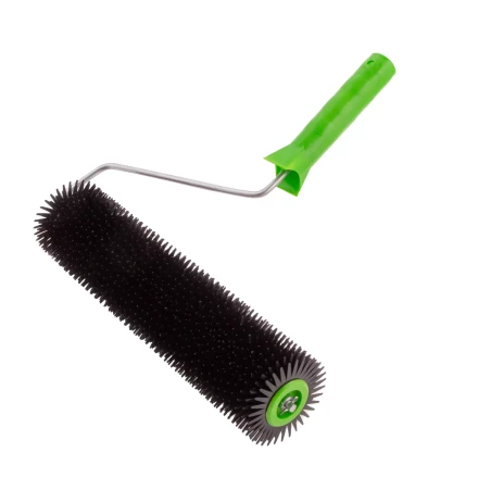 Валик игольчатый для наливных полов с ручкой, острая игла, 300 мм Сибртех 81111 купить в Ноябрьске