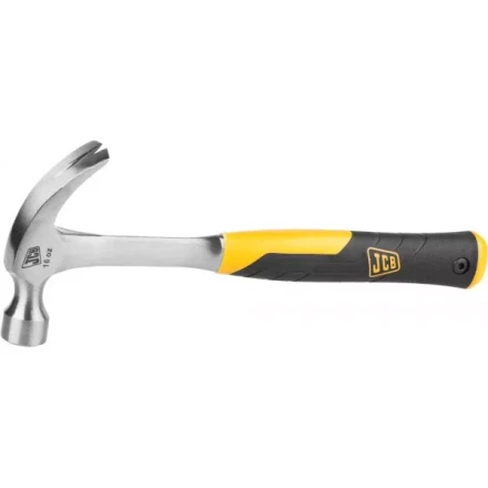 Молоток-гвоздодер JCB цельнокованый, двухкомпонентная виброгасящая рукоятка, 450г JHM003 купить в Ноябрьске