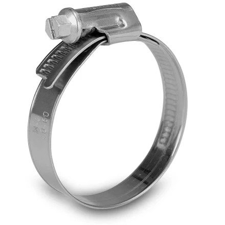 Хомуты нержав. сталь,  стандартное болтовое крепление 110-130мм, 25шт/уп,ширина 9мм   СИБРТЕХ 47590 купить в Ноябрьске