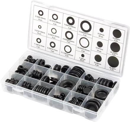 Набор сальников D 6,35 - 25,4 мм 125 предм. (арт. 48107) купить в Ноябрьске