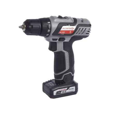 Аккумуляторная дрель-шуруповерт ИНТЕРСКОЛ ДА-18ЭР Li-ion (2 х 2Ач) купить в Ноябрьске