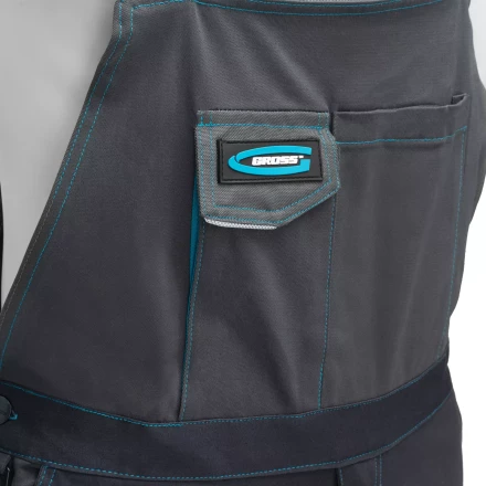 Полукомбинезон профессиональный рабочий Gross 90445, 97% хлопок 3% спандекс, XXL купить в Ноябрьске