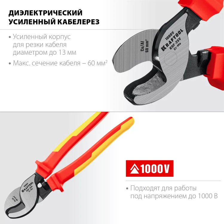 Кабелерез усиленный KSF диэлектрический 1000 В 23334-25V купить в Ноябрьске