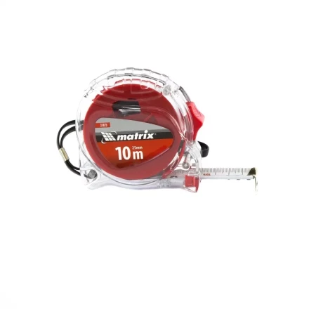 Рулетка Crystal 10 м х 25 мм корпус из поликарбоната Matrix 31075 купить в Ноябрьске