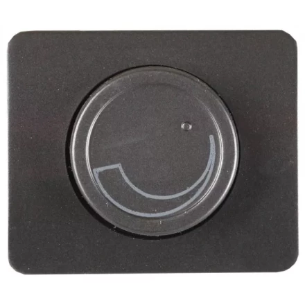 Диммер СВЕТОЗАР "ГАММА" без вставки и рамки, цвет темно-серый металлик, 60-800Вт SV-54142-DM купить в Ноябрьске