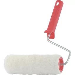 Валик "Натуральный мех" в сборе 200 мм D – 48 мм D ручки – 6 мм крепление шплинтом Сибртех 80163