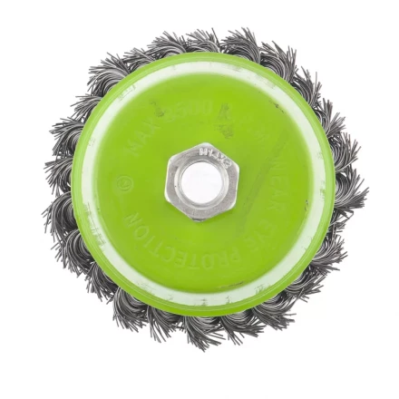 Щетка для УШМ 100 мм М14 &quot;чашка&quot; крученая металлическая проволока СИБРТЕХ 746287 купить в Ноябрьске