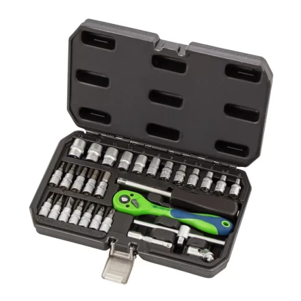 Набор инструментов 29 предметов, CrV, 1/4&quot; Сибртех 13523 купить в Ноябрьске