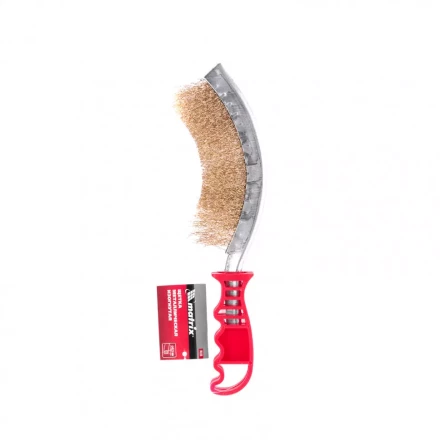 Щетка металлическая изогнутая пластиковая ручка Matrix 74839 купить в Ноябрьске