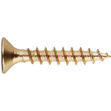 Саморезы универсальные 6 х 60 потайная головка PZ желтопассивированные 100 шт Шурупь 49435 купить в Ноябрьске