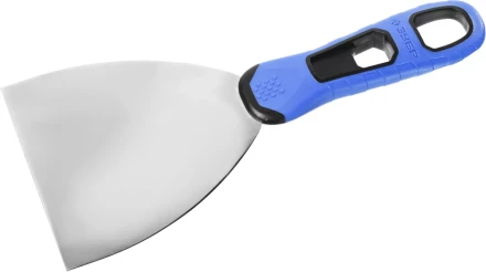 Шпатель ЗУБР &quot;ПРОФЕССИОНАЛ&quot; профилированное нержавеющее полотно, 2к ручка, 100мм 10049-10_z03 купить в Ноябрьске