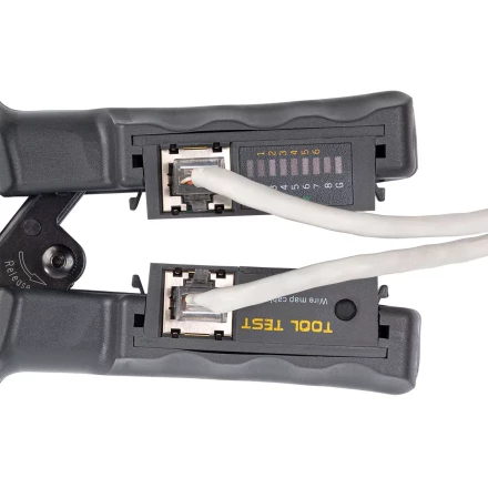 Кримпер многофункциональный КВТ JT-02T с 2 встроенными модулями для обжима RJ-45, RJ-12, RJ-11 (89229) купить в Ноябрьске