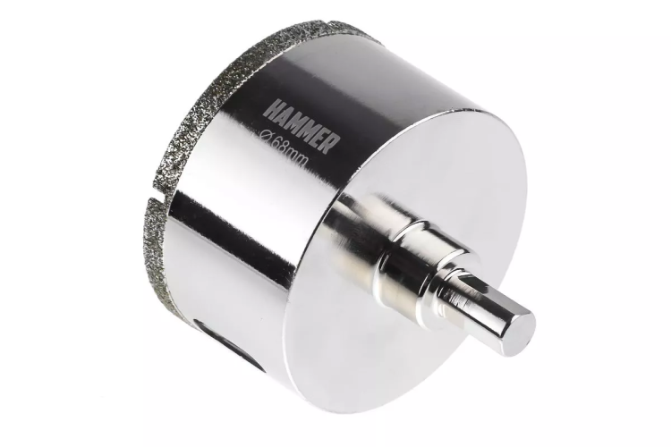 Коронка алмазная HAMMER Ф68мм HEX (DHS 68.0*65/5) купить в Ноябрьске