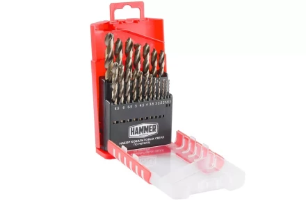 Набор сверл HAMMER No7 19шт. 1,0-10мм купить в Ноябрьске