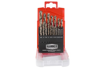 Набор сверл HAMMER No7 19шт. 1,0-10мм купить в Ноябрьске