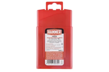 Набор сверл HAMMER No7 19шт. 1,0-10мм купить в Ноябрьске